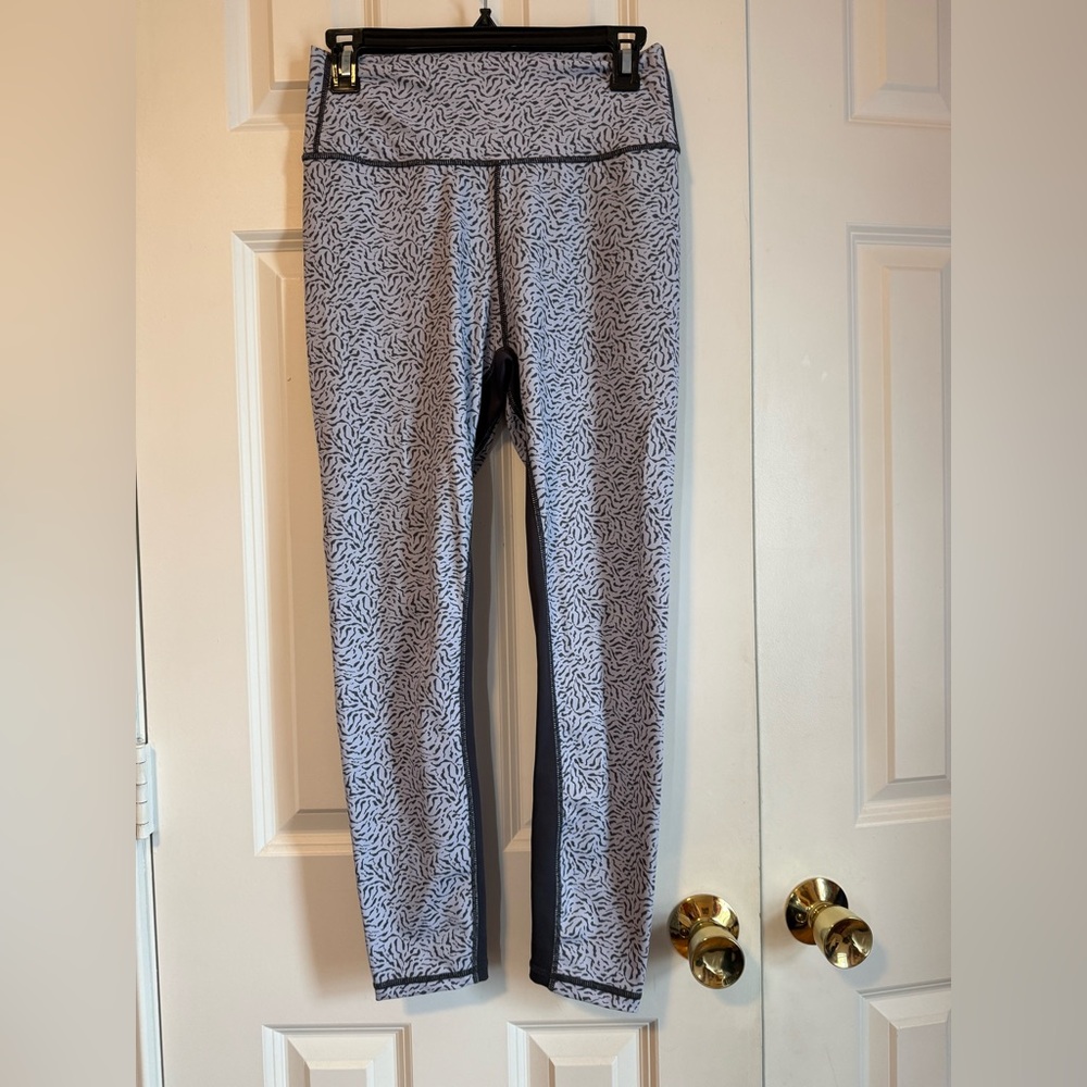 Allfenix Leggings High Rise Moisture Wicking Powder Cheetah 25" Size Large